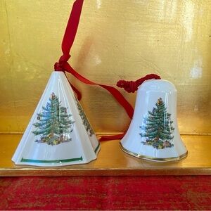(2) Spode Ornaments-Christmas